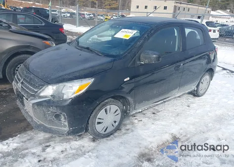 2021 Mitsubishi Mirage Carbonite Edition/Es/Le z USA, uszkodzony, nr VIN ML32AUHJ2MH008640